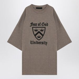 Fear Of God Essentials T-Shirt Heather Grey With University Logo Men